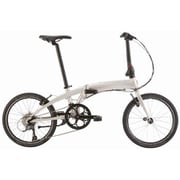 折りたたみ自転車 VERGE N8(ヴァージュ N8) 20インチ(406) 8段変速 ペールゴールド/シルバー 22VRN8PGSL
