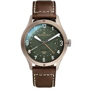 OG-PI-43-KHDW [メンズ ホーウィン社製BRレザーバンド クォーツ GMT 正規品 1年保証]