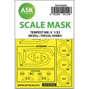 ASCM32002 1/32 ホーカー テンペスト Mk.V 両面塗装マスクシール （スペシャルホビー用） [プラモデル用品]
