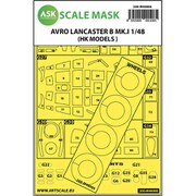 ASCM48006 1/48 アブロ ランカスター B.Mk.I 塗装マスクシール （HKモデル用） [プラモデル用品]