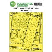 ASCM48007 1/48 アブロ ランカスター B.Mk.I 両面塗装マスクシール （HKモデル用） [プラモデル用品]