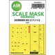 ASCM48012 1/48 Do217J-1/2 両面塗装マスクシール （ICM用） [プラモデル用品]