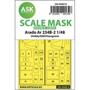 ASCM48018 1/48 Ar234B-2 両面塗装マスクシール （ハセガワ用） [プラモデル用品]