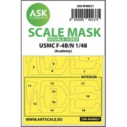ASCM48021 1/48 F-4B/N ファントムII 両面塗装マスクシール （アカデミー用） [プラモデル用品]