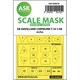 ASCM48028 1/48 デ・ハビランド チップマンク T.10 両面塗装マスクシール （エアフィックス用） [プラモデル用品]