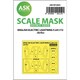ASCM72004 1/72 E.E.ライトニング F.2A 両面塗装マスクシール （エアフィックス用） [プラモデル用品]