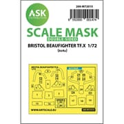 ASCM72015 1/72 ブリストル ボーファイター TF.X 両面塗装マスクシール （エアフィックス用） [プラモデル用品]