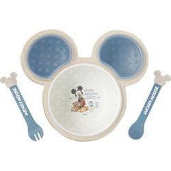ミッキーマウス 離乳食パレット ブルー×ベージュ