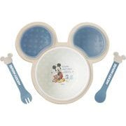ミッキーマウス 離乳食パレット ブルー×ベージュ