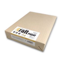 クラフトペーパー 未晒 A4 中厚口 500枚入 ナ-671V