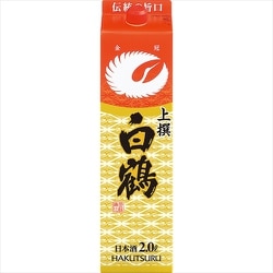 上撰 白鶴 サケパック 15-16度 2000ml [日本酒]