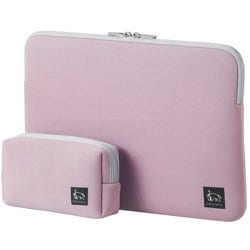 PCインナーケース Chululu（チュルル）13.3インチPC対応＆マルチポーチ 傷/衝撃 パステルピンク SCH-PCMPSTPPCH