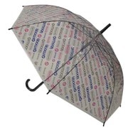 ビニール傘 OUTDOOR PRODUCTS 総柄斜めストライプ 60cm ジャンプ式 ネイビー 10001053