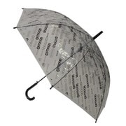 ビニール傘 OUTDOOR PRODUCTS 総柄斜めストライプ 60cm ジャンプ式 ブラック 10001053