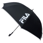 10002816 [FILA エンボスチェック柄 長傘 75cm ブラック]
