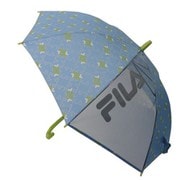 子供用傘 FILA 55cm ロゴ総柄 サックス
