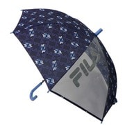 10002804 [FILA ロゴ総柄 キッズ長傘 55cm ネイビー]