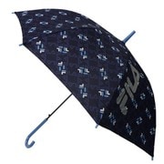 10002805 [FILA ロゴ総柄 キッズ長傘 58cm ネイビー]