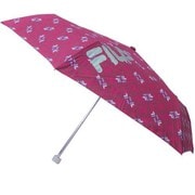 子供用折りたたみ傘 FILA ロゴ総柄 55cm ピンク 10002806