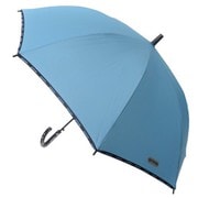 10001036 [OUTDOOR 無地ロゴパイピング キッズ長傘 55cm ブルー]