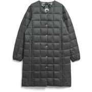 Vネックボタン ロングインナーダウンジャケット TAION-W101-LONG DCH Sサイズ [アウトドア ダウンウェア レディース]