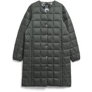 Vネックボタン ロングインナーダウンジャケット TAION-W101-LONG DCH Mサイズ [アウトドア ダウンウェア レディース]