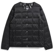 クルーネックボタン インナーダウンジャケット TAION-W104 ブラック Mサイズ [アウトドア ダウンウェア レディース]