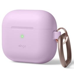 AirPods 3 対応 カラビナ付 シリコンケース ORIGINAL HANG ラベンダー EL_AP3CSSCOH_LV