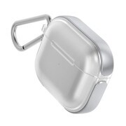 AirPods 3 対応 カラビナ付 耐衝撃 ハードケース Air シルバー RT_AP3CSAPAP_SV