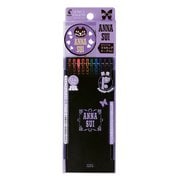 限定 ハイテックCコレト ANNA SUI レフィルケース10色セット ブラックロゴ LHKRFC4A10CBL