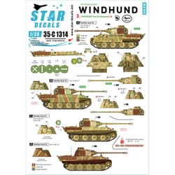 SD35-C1314 1/35 デカール WWII 独 グレイハウンド#3 第116装甲師団第24戦車連隊所属のパンサー戦車 [プラモデル用品]