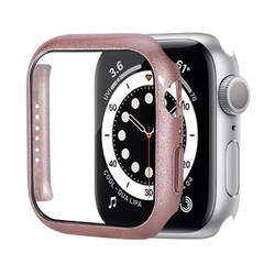 AW-GLPC41-RGO [Apple Watch 41mm 液晶ガラス付きPCカバー ローズゴールド]