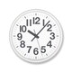 YK21-12 WH ナンバーの時計 ホワイト