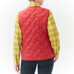 (からあげking) mont-bell スペリオダウンベスト 赤　XL mont-bell モンベル ダウンベスト オレンジ Size XL 福生店