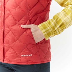 mont bell - ⭐良品　モンベル　U.L.ダウン ラウンドネックT Women&#39;s　S赤　ダウン スペリオダウン ラウンドネックT Women's｜モンベル