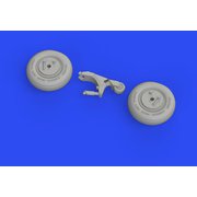 EDU648693 1/48 ブラッシンシリーズ A6M2 零戦 ホイール （エデュアルド用） [プラモデル用パーツ]