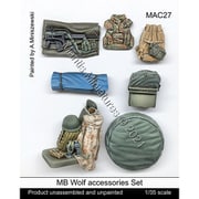 MAC27 1/35 ディティールアップパーツ 現用 ドイツ連邦軍 MBウルフ用 車載アクセサリーセット （レベル用） [プラモデル用パーツ]