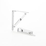 折畳み棚受金具 2本セット 小々 150mm 白