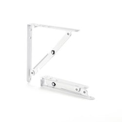 折畳み棚受金具 2本セット 小 200mm 白