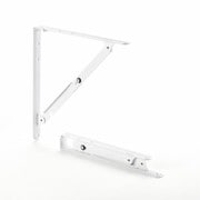 折畳み棚受金具 2本セット 中 300mm 白
