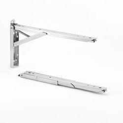 折りたたみ式棚受 ステンレスタッチポン 2本セット 300mm