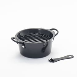 鉄なべ流 機能が自慢！揚げ鍋16cm（揚げバット付）