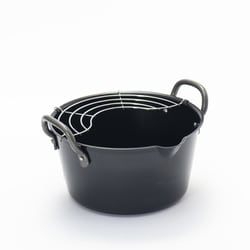 鉄なべ流 揚げ鍋20cm（アミ付）