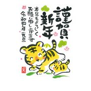 年賀はがき 令和4年(2022年)用 スタンダードカラー5P NO.6 A06