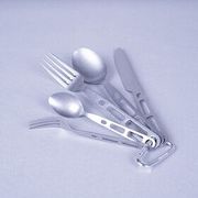ヴィンテージアウトドアカトラリー 5PCSセット カラビナ付き 0000000130557