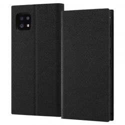 RT-AQSE6TBC1/BB [AQUOS sense6 耐衝撃 手帳型レザーケース サイドマグネット スクエア/ブラック]