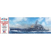 AMCR601 1/500 艦船プラモデル 米海軍 戦艦USS ノースカロライナ BB-55 [組立式プラスチックモデル]