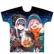 ゆるキャン△ フルグラフィックTシャツ フリーサイズ 各務原なでしこ＆志摩リン [キャラクターグッズ]