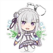 Re：ゼロから始める異世界生活 ぷにこれ！キーホルダー スタンド付 エミリア ver.2 [キャラクターグッズ]