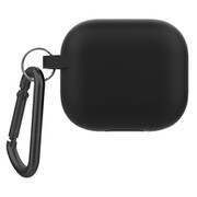 AirPods(第3世代) 衝撃吸収 シリコンケース カラビナ付き ブラック TR-AP21-SC-BK